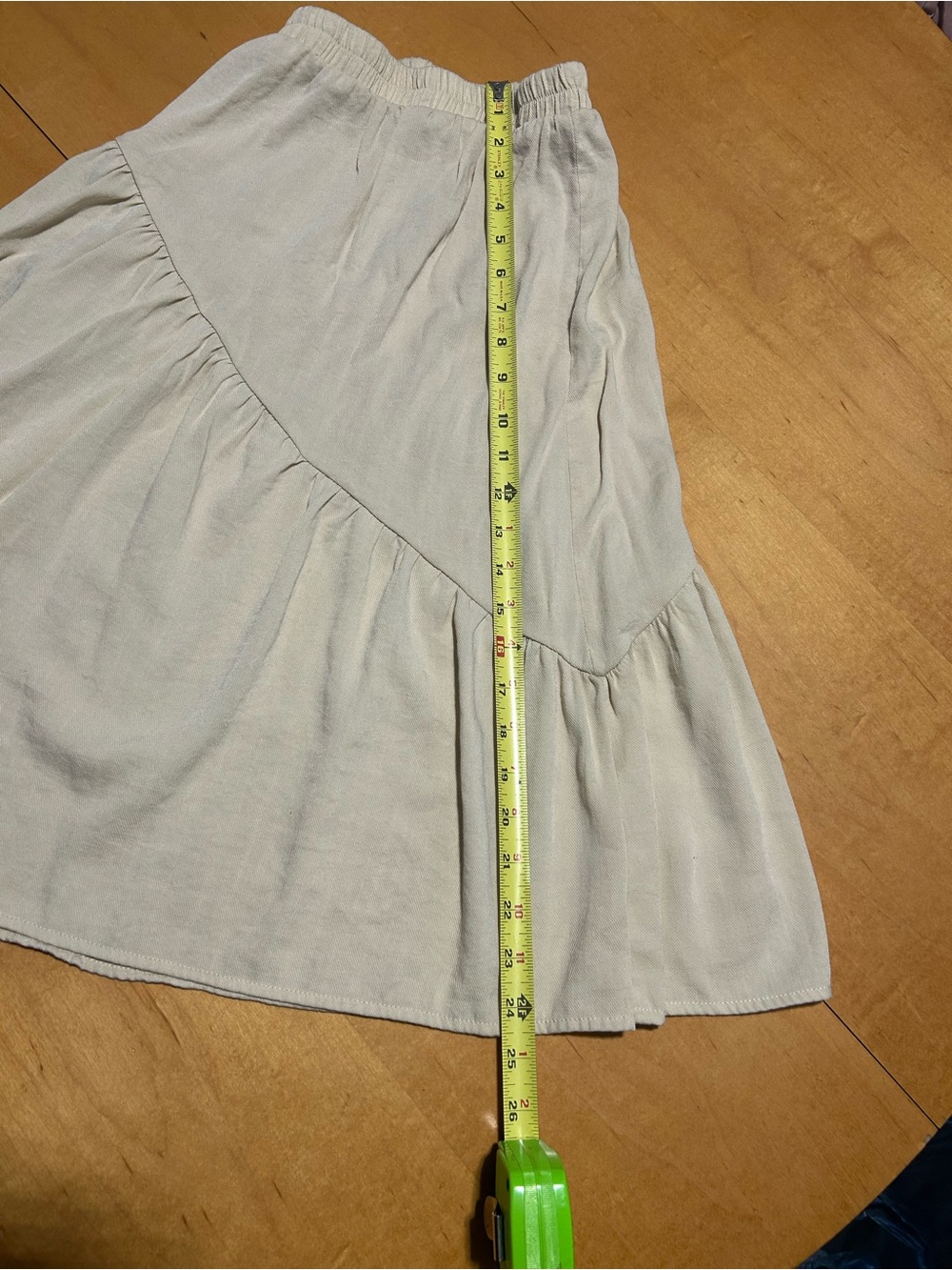 Hayden Cream Tiered A-Line Midi Skirt - Picture 3 of 4
